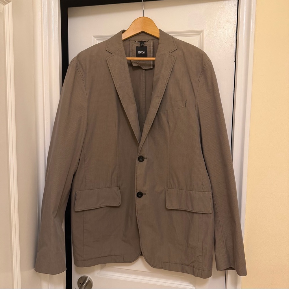 Hugo Boss Striped Cotton Jacket